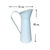 แจกันทรงเหยือกสังกะสีวินเทจ Vintage tin pitcher vase