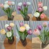 ช่อดอกทิวลิปปลอม 5 ดอกแต่งบ้านแต่งร้าน Artificial tulip flower.