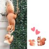 ตุ๊กตากระรอกเรซิ่นแขวนตกแต่งสวน Squirrel Resin Hanging Doll