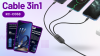 Cable 3in1 1M