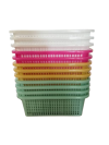NO.924#ตะกร้าเหลี่ยมกลาง 12ชิ้น/แพ็ค ราคา 10 บาท