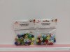 87067#กระดุมกลมหลากสี 100pcs. แบบแผง