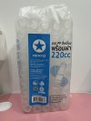 ขวดPP สี่เหลี่ยมพร้อมฝา 220cc
