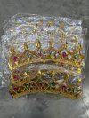 22704#มงกุฎเจ้าหญิง (ทอง) โหล/ 12ชิ้น ราคา 15 บาท