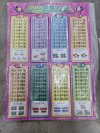 20056#โปสเตอร์ ตารางสูตรคูณ 12 ชิ้น / โหล ราคา 10 บาท