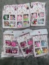 81713#เซ็ตกิ๊บยางรัดผมแผง 4 PCS.12ชิ้น/แพ็ค ราคา 20บาท
