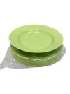 J8#จาน8 สีเขียว 12ใบ /โหล ราคา 10 บาท