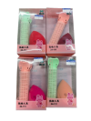 LY-85537#โรลม้วนผม+ฟองน้ำแต่งหน้า 12ชิ้น /โหล ราคา 19 บาท