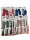 J2025-62#ชุดหวีแผง 1*4 สีเข้ม 12ชิ้น /โหล ราคา 20 บาท