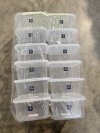 UT-6810/1#กล่องจัตุรัส XL สีใส12ชิ้น/แพ็คราคา25บาท