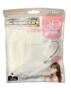 ICEKIRIN #แมส N-834 3D สีขาว12ชิ้น/โหลราคา20บาท