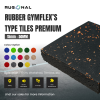 Rubber Flooring Gymflex's Type Tiles Premium