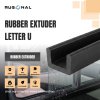 Rubber Extruder Letter U