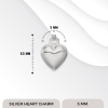 Sterling Silver Heart Charms 5 mm.