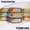 สายไฟ IEC01(THW)1x6 sq.mm Thai Union ยาว100เมตร