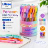 Pencom OG37B-Fancy ปากกาหมึกน้ำมันแบบกด สีน้ำเงิน