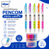 Pencom OG06-แฟนซีใส ปากกาหมึกน้ำมัน  สีสวย เขียนลื่น ใช้งานง่าย