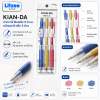KIAN-DA ปากกาสี Metallic 0.5 มม. หมึกคละสี แพ็ก 3 ด้าม
