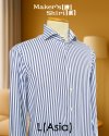 Kamakura - Vintage Navy Stripe - L (Asia)