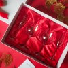 Gifts Lucaris Burgundy+Champagne x4