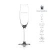 Lucaris Champagne Bangkok Bliss ชุดแก้วไวน์ 1 ใบ พร้อมสลักรวมชุดกล่อง