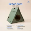 Furry Good Time Green Tent Cat Scratcher ที่ลับเล็บแมวเต็นท์สามเหลี่ยม