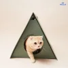 Furry Good Time Green Tent Cat Scratcher ที่ลับเล็บแมวเต็นท์สามเหลี่ยม