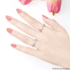 รูปมือ แหวนเพชรคู่ WD670 & WD866