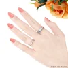 รูปมือ แหวนเพชรคู่ WD711 & WD701