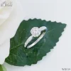 ND219 Halo Diamond Ring