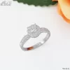 ND241 Halo Diamond Ring
