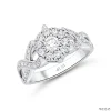 ND245 Halo Diamond Ring