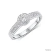 ND336 Halo Diamond Ring