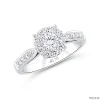 ND349 Halo Diamond Ring