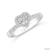 ND370 Halo Diamond Ring
