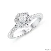 ND419 Halo Diamond Ring