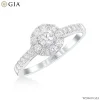 ND460 GIA แหวนเพชรล้อม