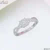 ND1025 Halo Diamond Ring