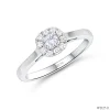 ND2511 Halo Diamond Ring