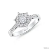 ND516 Halo Diamond Ring