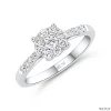 ND528 Halo Diamond Ring