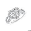 ND548 Halo Diamond Ring