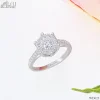 ND623 Halo Diamond Ring