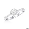 ND635 Halo Diamond Ring