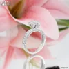 ND698 3D Halo Diamond Ring