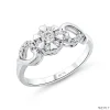 ND717 Halo Diamond Ring