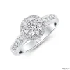 ND737 Halo Diamond Ring