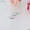 ND819 Halo Diamond Ring