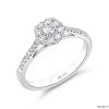 ND825 Halo Diamond Ring