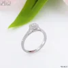 ND825 Halo Diamond Ring